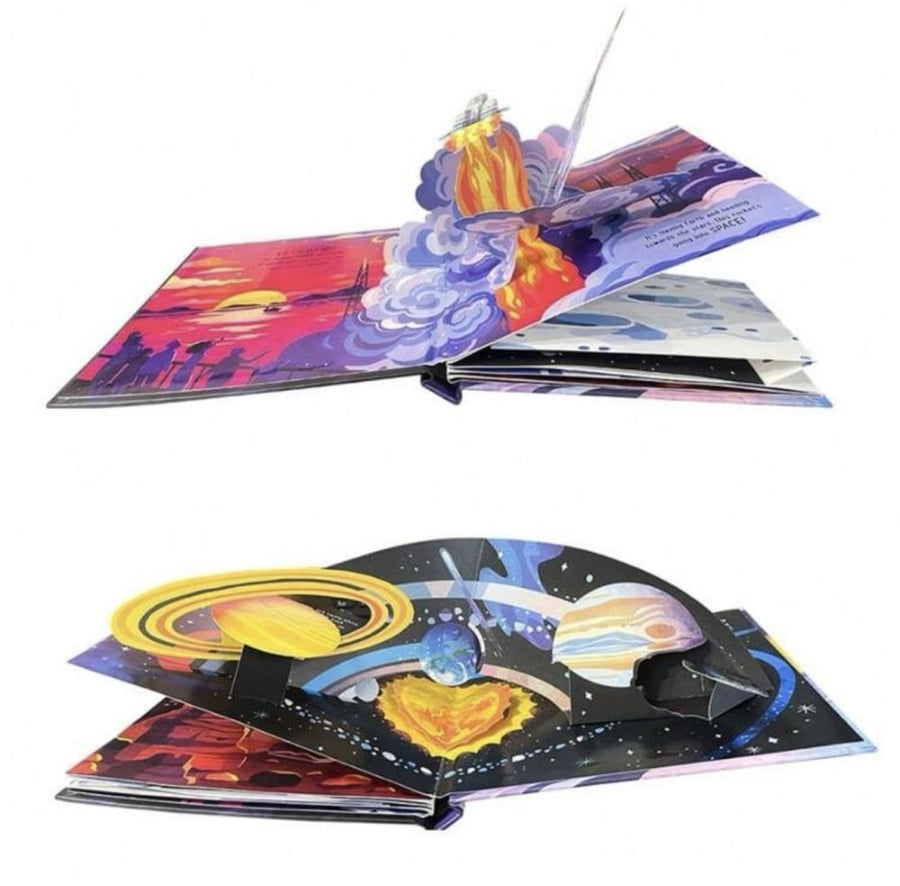كتب الصور الورقيه 3d نشاط من الكرتون ، كتاب القصص الإنجليزية، العاب مونتيسوري للأطفال مناسب من 3 - 12 سنه