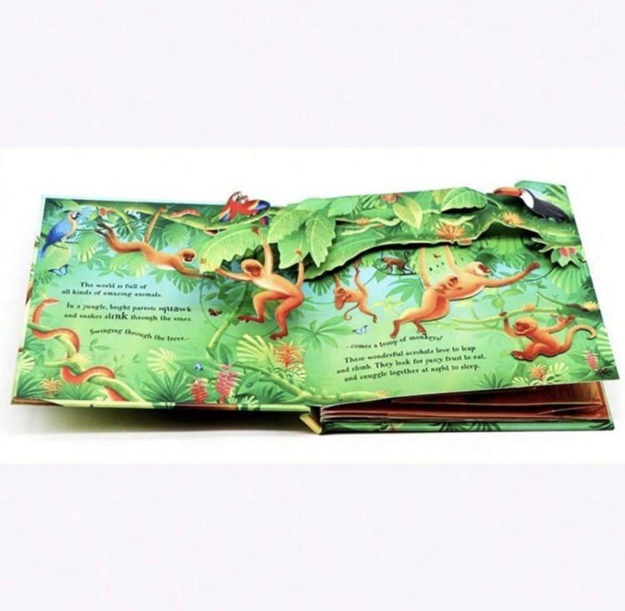 كتب الصور الورقيه 3d نشاط من الكرتون ، كتاب القصص الإنجليزية، العاب مونتيسوري للأطفال مناسب من 3 - 12 سنه