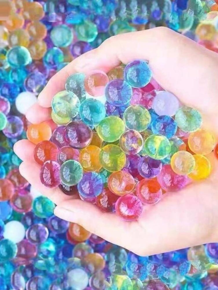 حبات الخرز الغير سامة صغيرة وكبيرة كرات اللعب الهلامية وتناسب للديكور
