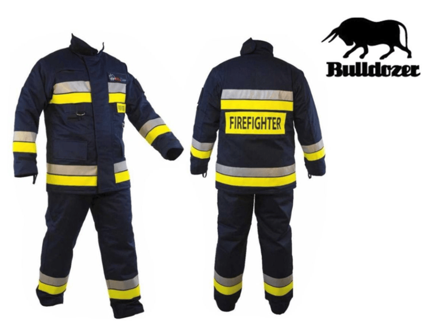بدلة إطفاء الحرائق بولدوزر | صنع في المملكة المتحدة | حاصلة على شهادة | EN469 - Bulldozer Firefighter Suit