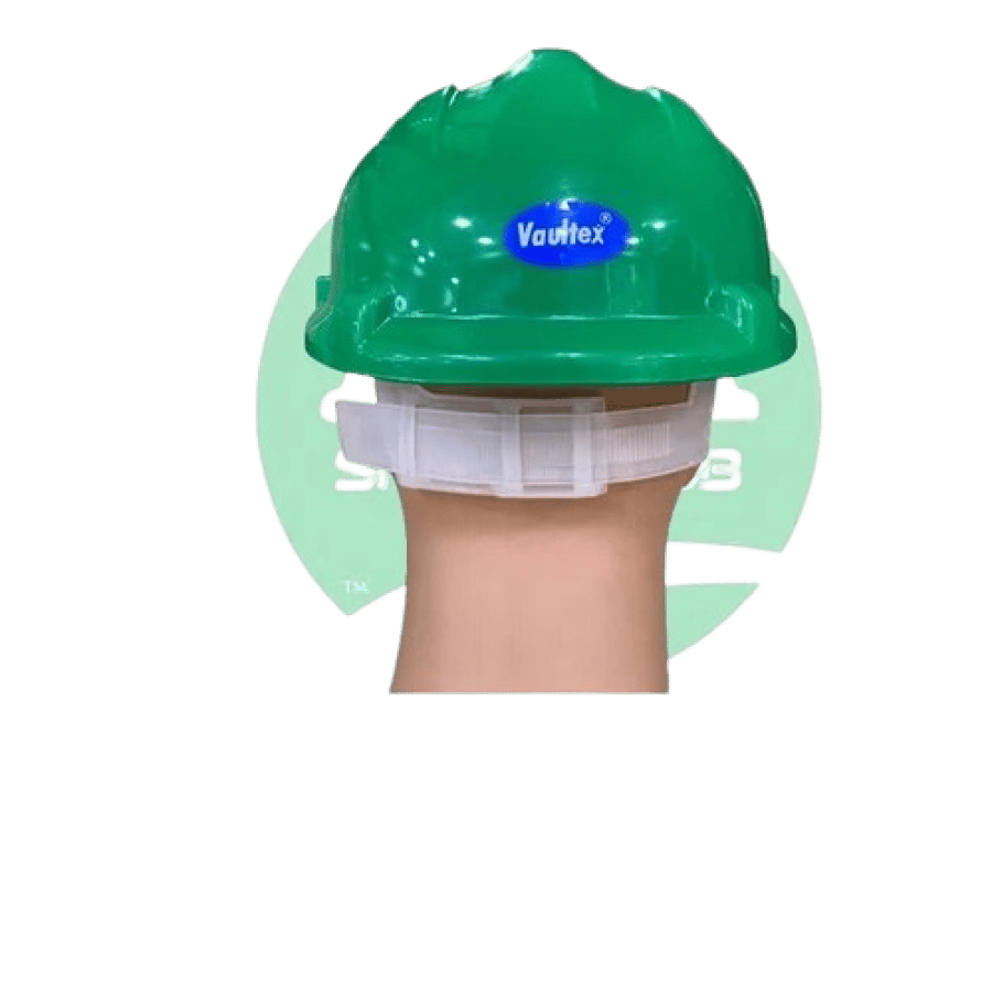 VHT - Vaultex Pin Lock Safety Helmet Green – Short Brim HDPE Hard Hat | EN 397 & ANSI Z89.1