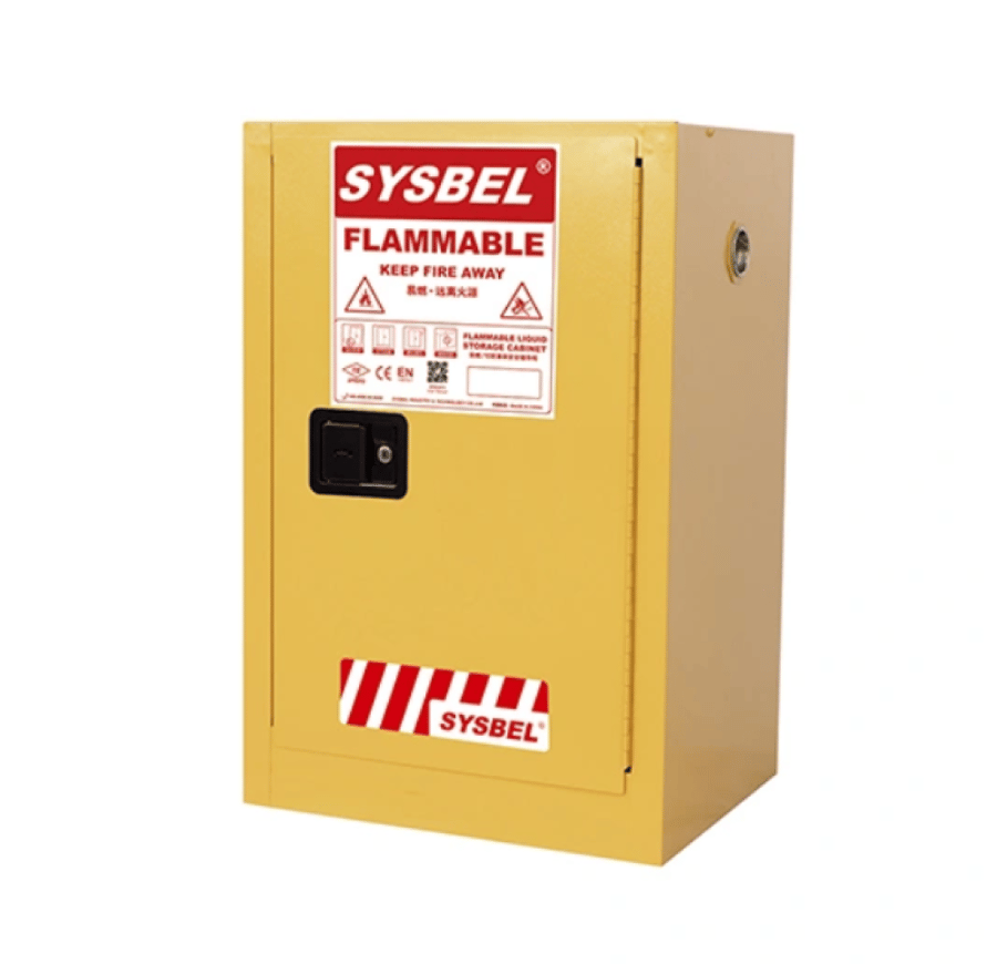 SYSBEL FM AND CE APPROVED 12 GAL FLAMMABLE LIQUID AND CHEMICALS SAFETY STORAGE CABINETS ( 12 GAL/45 L )