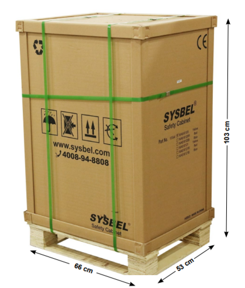 SYSBEL FM AND CE APPROVED 12 GAL FLAMMABLE LIQUID AND CHEMICALS SAFETY STORAGE CABINETS ( 12 GAL/45 L )
