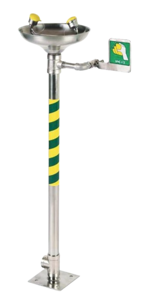 Uni care Pedestal Mounted Eye and Face Wash (Stainless Steel 304) - Model LSE1 CSS 304