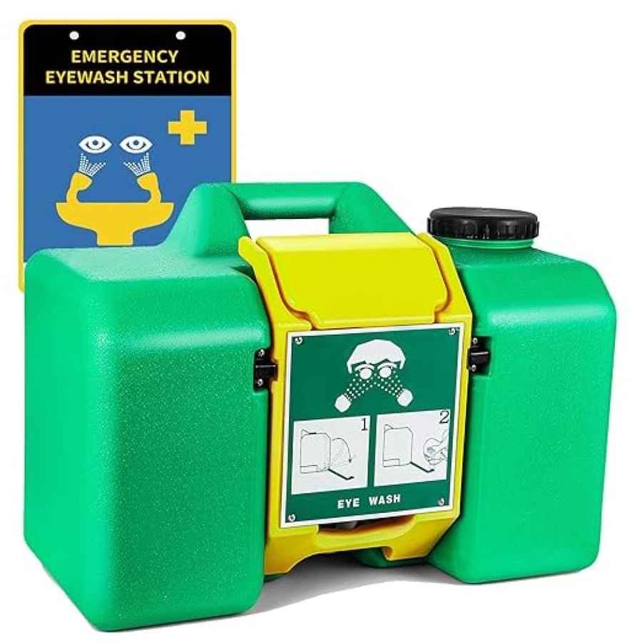 محطة غسيل عيون محمولة 8 جالون - Portable Eyewash Station – 8 Gallon (30L)