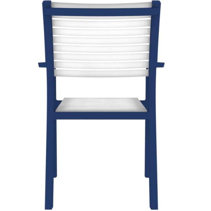 Dining and cafe chair Faber + plastic blue color ZH016BLUE