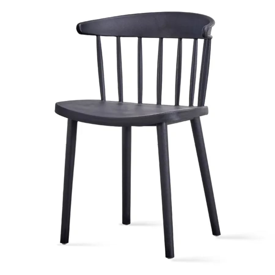 Black fiber dining chair PC-0608