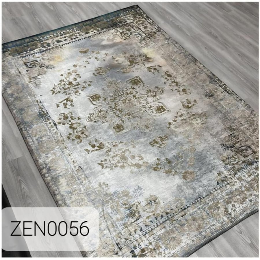 غطاء السجاد المخملي المصمم بنقشة كلاسيكية ZEN0053
