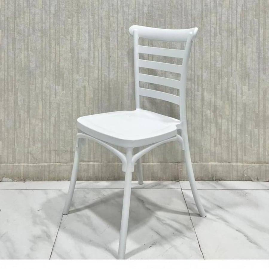 كرسي طعام وكافية فايبر خارجي لون رصاصي  THDC654GRAY