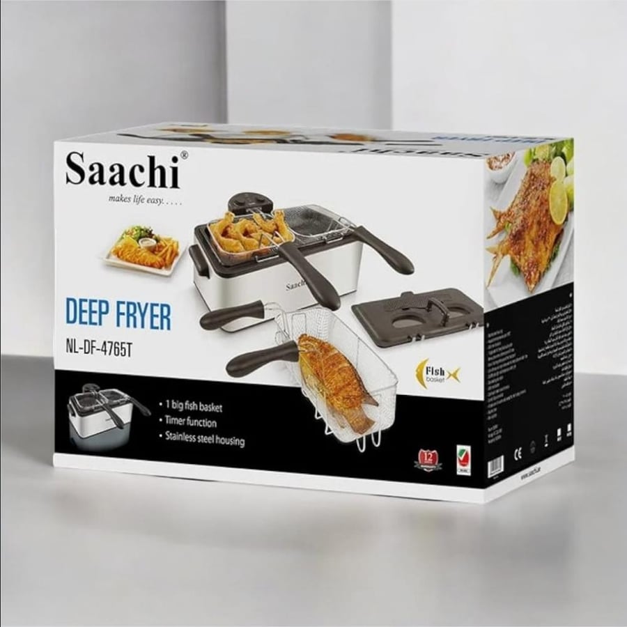 Deep electric rectangular frying pan with 6-liter capacity NL-DF-4765T