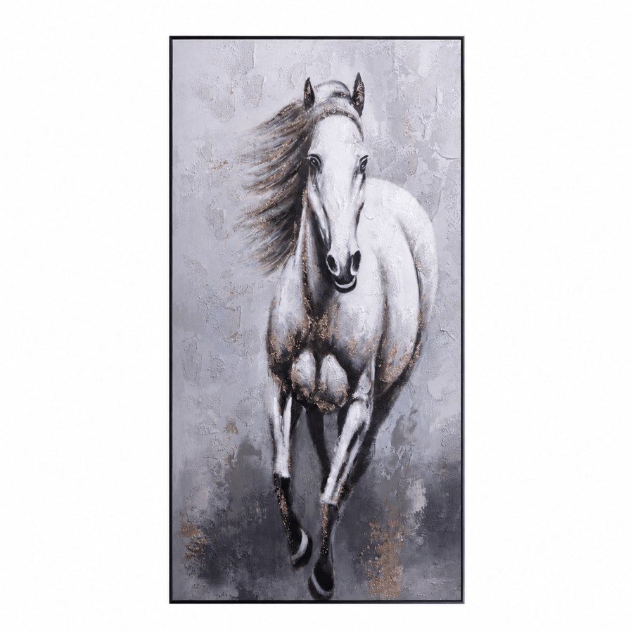 لوحة ديكور بإطار أسود مقاس 100 × 180 سم