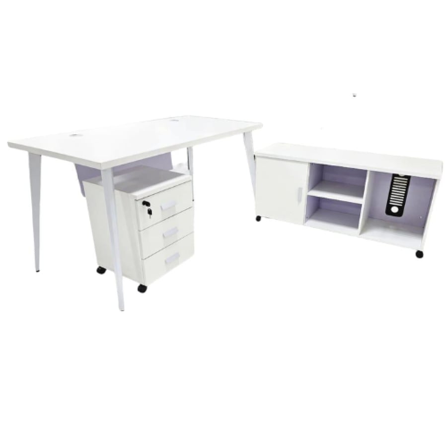 Office table 140cm white color SB-10014WHITE