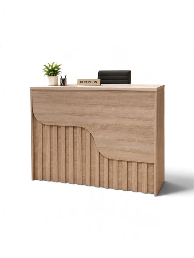 مكتب كاونتر استقبال 120 سم لون بيج FF-512BEIGE