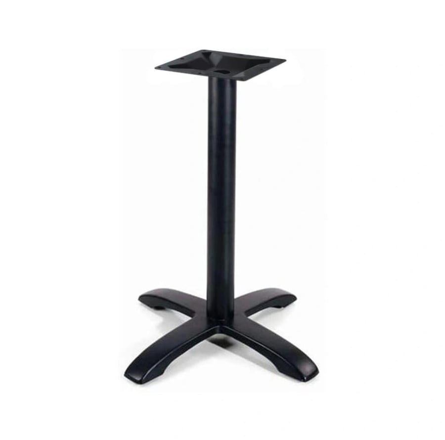 قاعدة طاولة طعام بقاعدة على شكل X بعامود دائري اسود  XLEG72BLACK