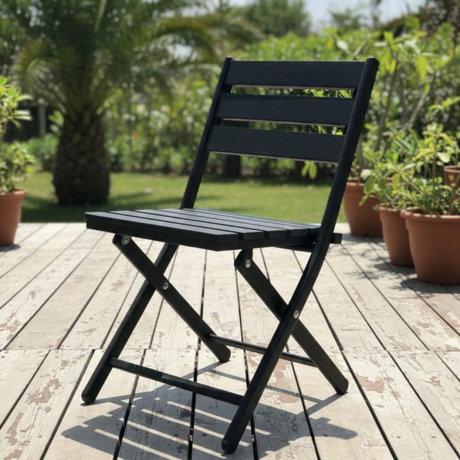 كرسي خارجي فايبر اسود BA-JX2BLACK