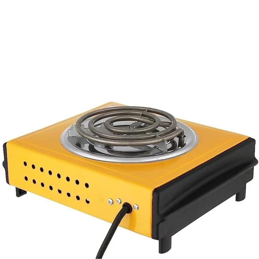 Dinex electric spiral stove, single eye, power 1000 watts, yellow color, model number DX2035