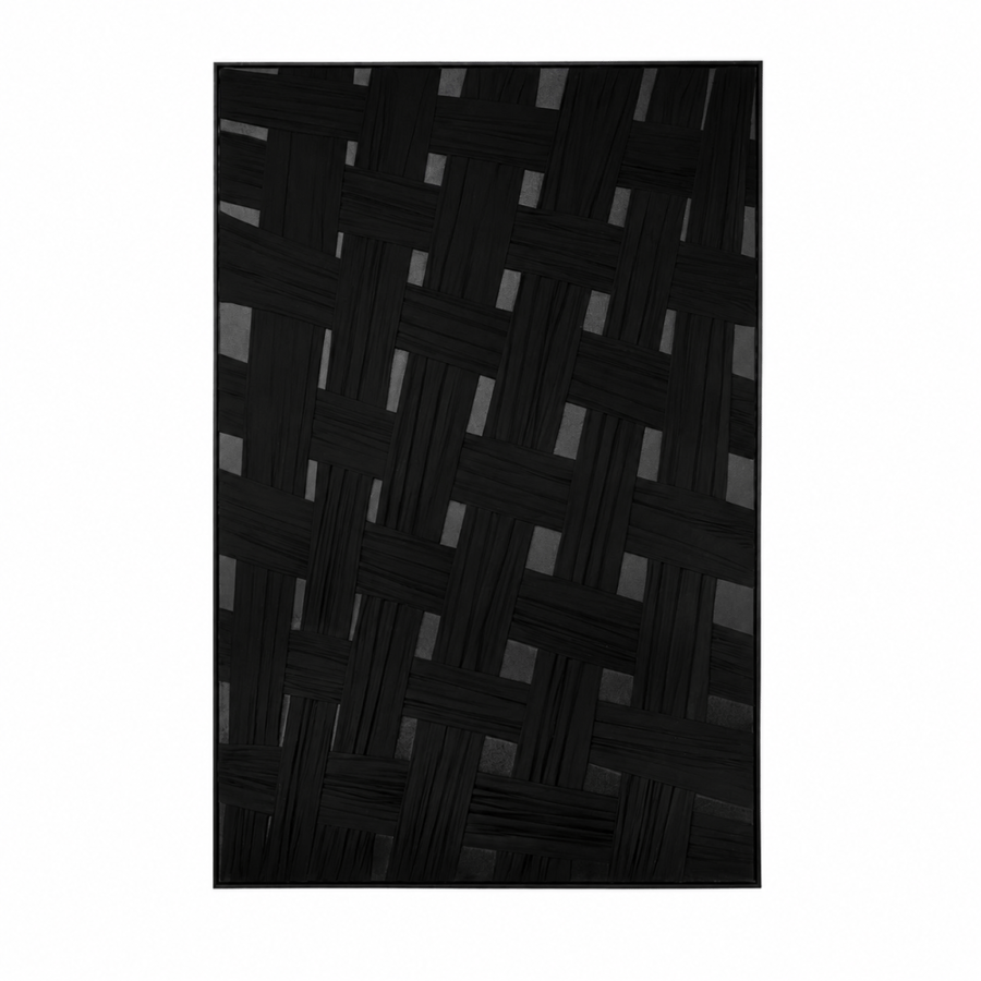 لوحة حائط أنيقة بإطار أسود مقاس 80 × 120 سم