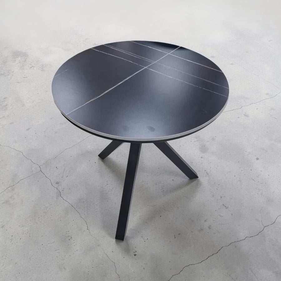 Short hospitality table base 53CM and coffee with 3 legs black color size 60CM*56CM*20CM model number MN78-53