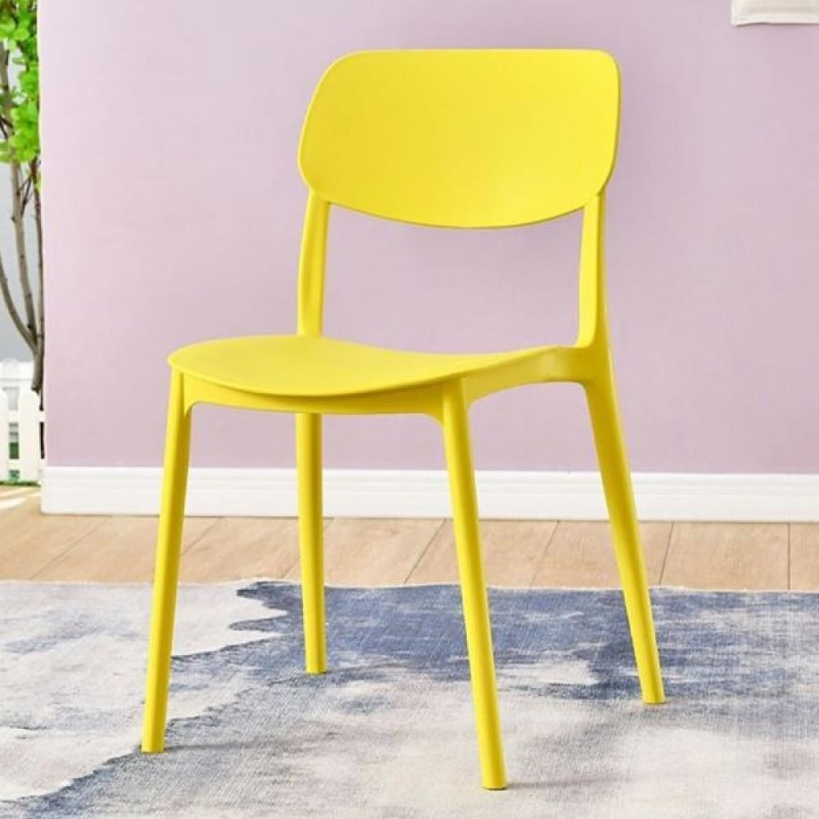 كرسي طعام فايبر اصفر  IEASYJH60YELLOW