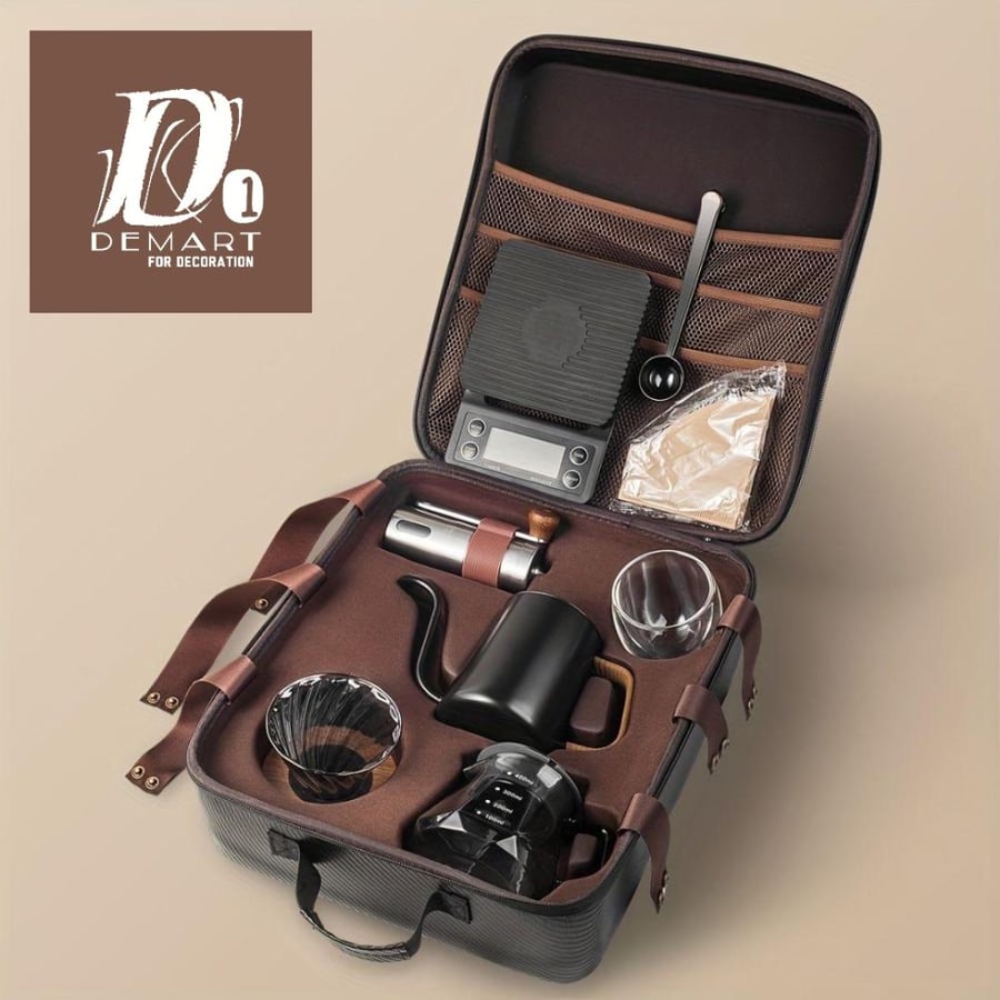 Set of tools and supplies for preparing specialty coffee 12 pieces CT012
