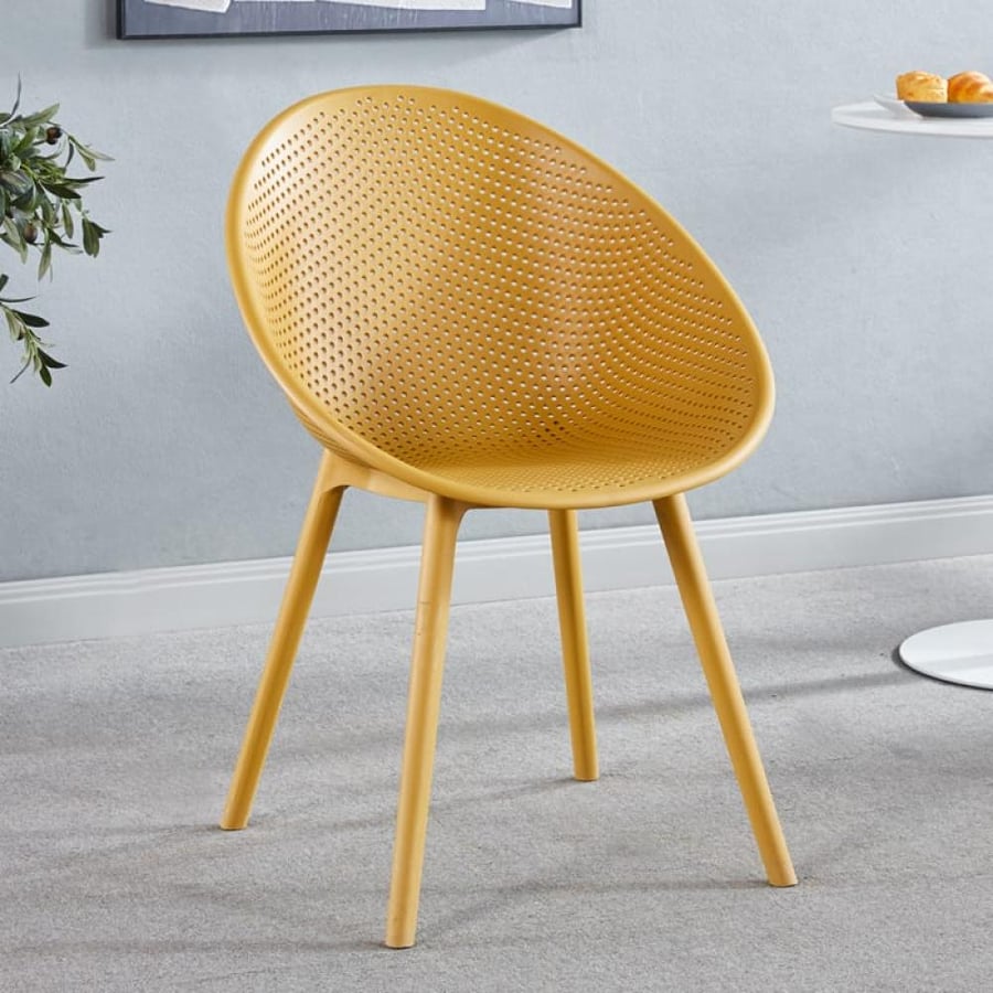 Dining chair fiber orange color IEASY838ORANGE