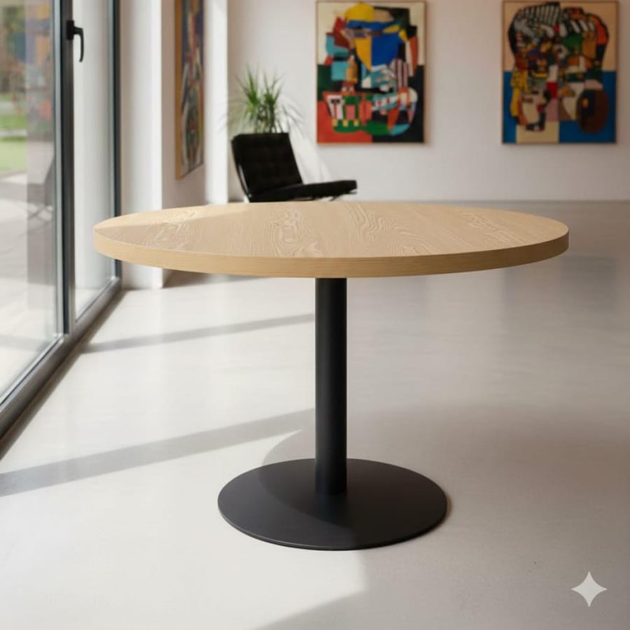 Round beige hospitality table 70-BA-Y70BEGIE