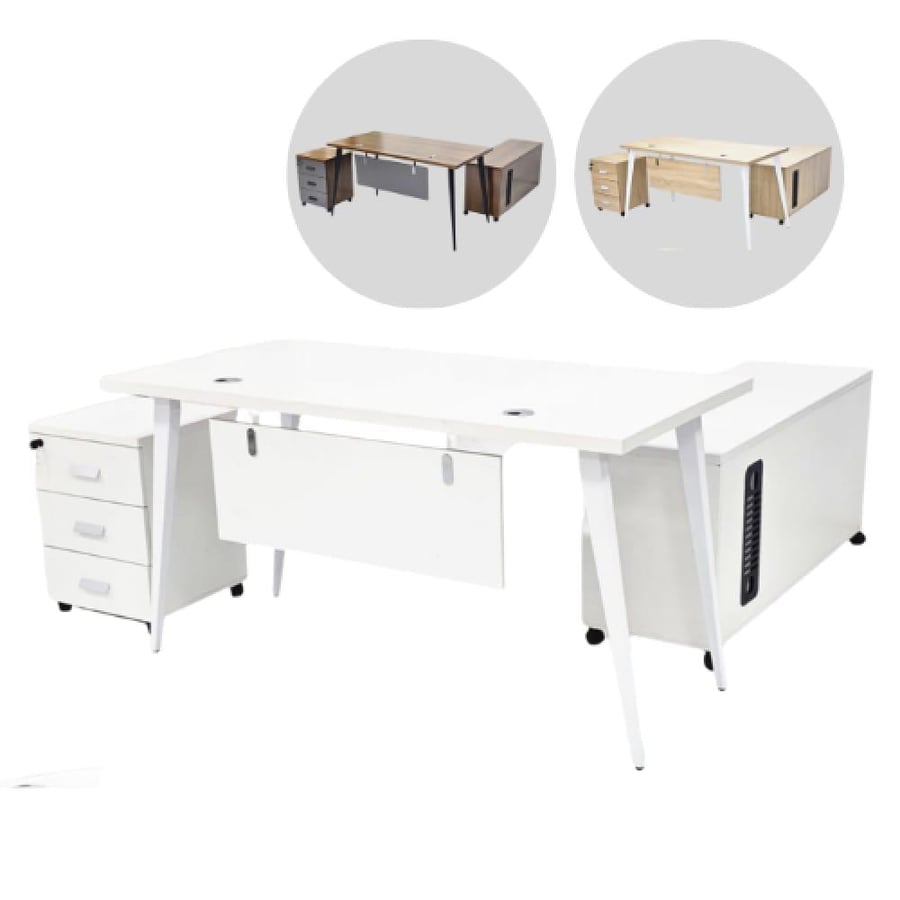 Office table 140cm white color SB-10014WHITE
