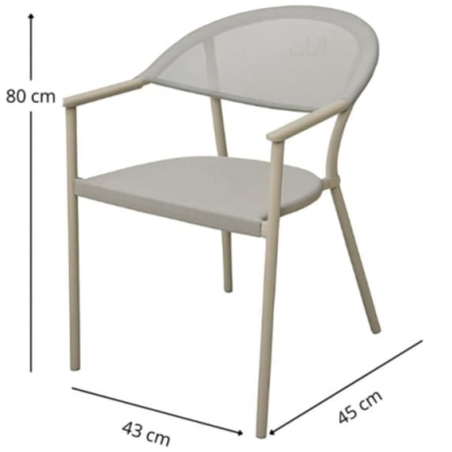 Single chair C-989 gray