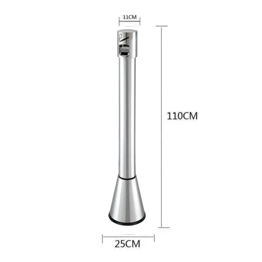 Silver stainless steel cigarette lighter stand GWD1548