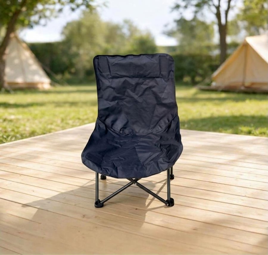 كرسي تخييم و رحلات قابل للطي أسود SM-23838BLACK