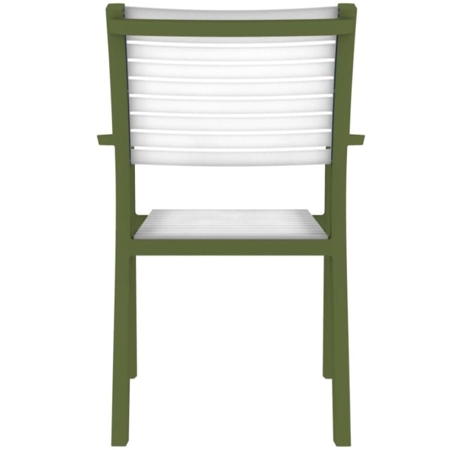 Dining and cafe chair Faber + plastic green color ZH016GREEN