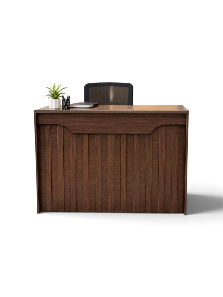 مكتب كاونتر استقبال 120 سم لون بني جوزي   FF-812WALNUT9