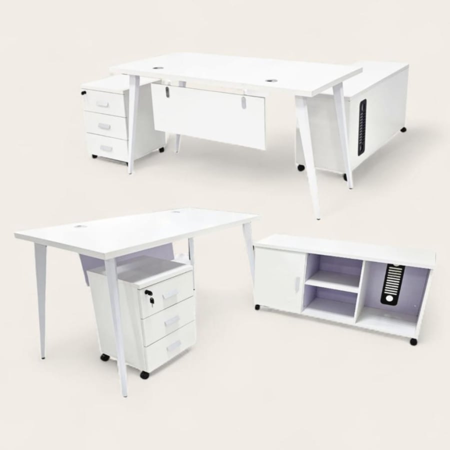 Office table 140cm white color SB-10014WHITE