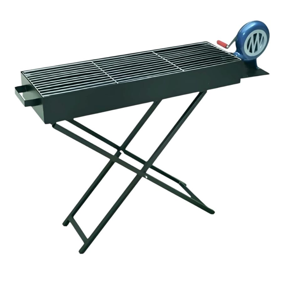 Rectangular charcoal grill