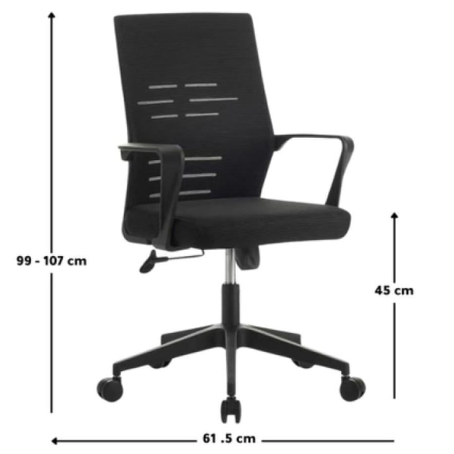 كرسي مكتبي دوار BA-809BLACK