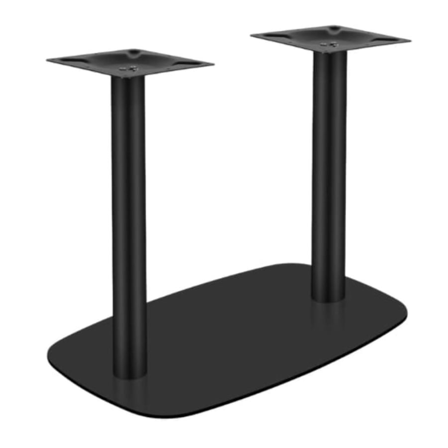 قاعدة طاولة طعام مزدوج اسود بقاعدة مستطيل مسطح GWD1608BLACK