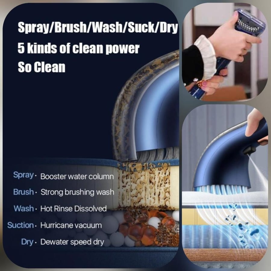 مكنسة دينيكس  لغسيل الموكيت والكنب والستائر 1.6لتر/1.4لتر  بقوة 900W موديل رقم DX2508