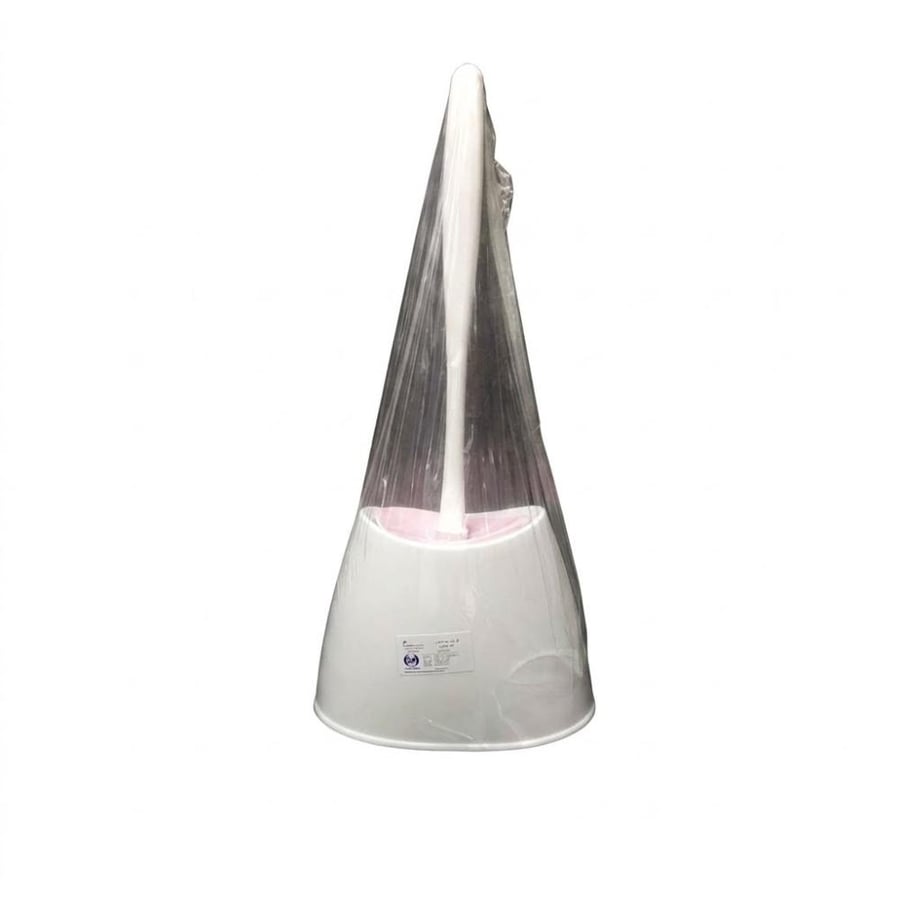فرشاة حمام بلاستيك تركي مع قاعدة لون ابيض MG-ZP220