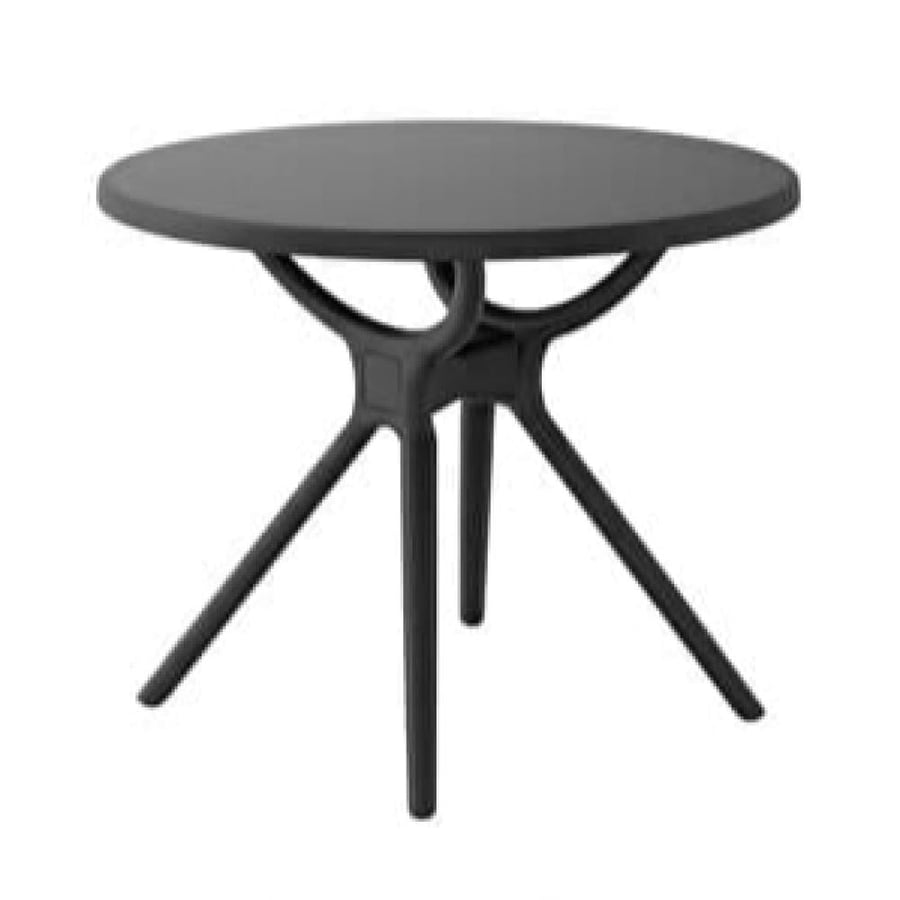طاولة فايبر دائري مقاس 70سم باللون الاسود TRD205BLACK
