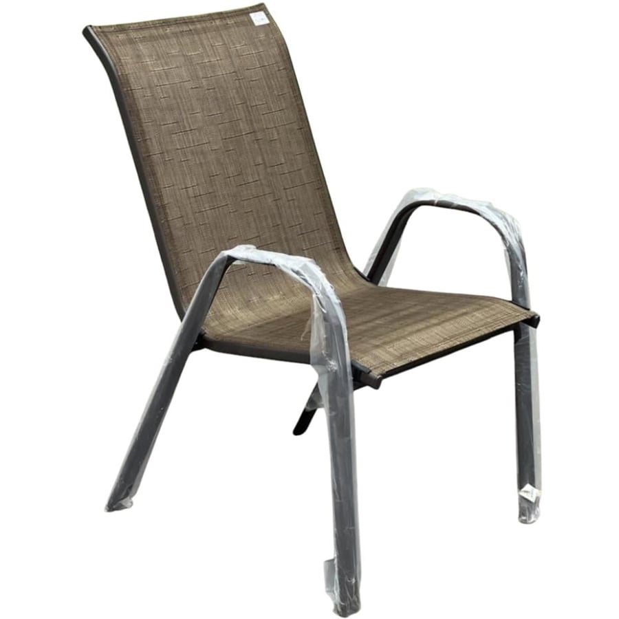 Outdoor brown iron chair complete not foldable V15011