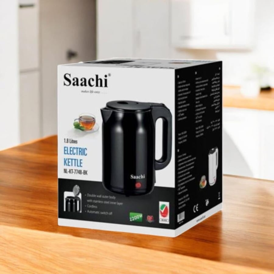 Electric water boiler from Saachi 1.8 liter with power 1500 watt Saachi NL-KT-7748BK
