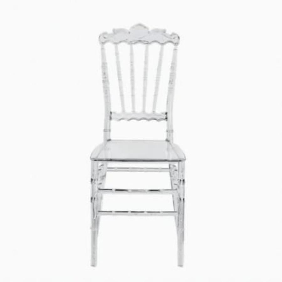 Acrylic party and event chair, transparent, strong, scratch-resistant JH003