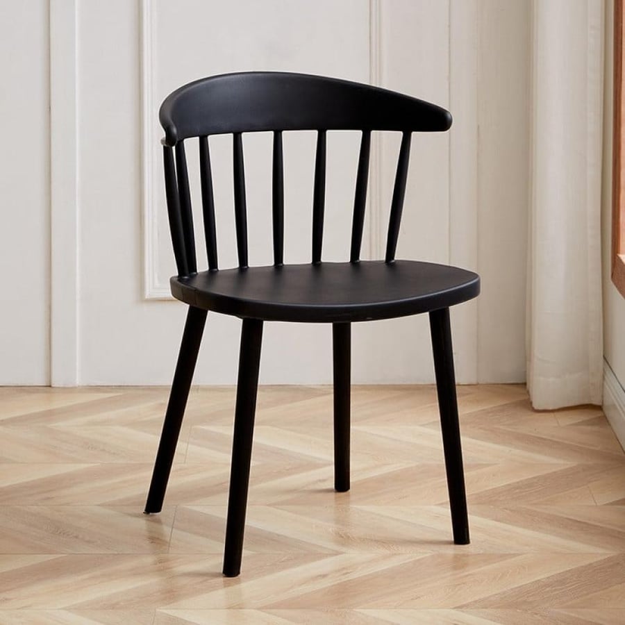 Black fiber dining chair PC-0608