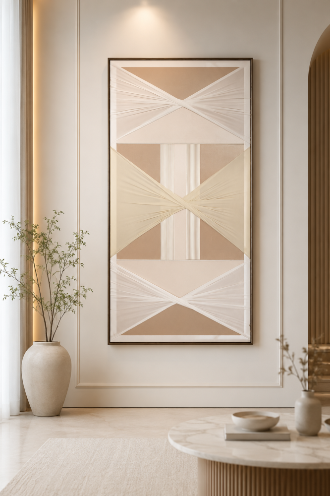 لوحة حائط بإطار خشبي مقاس 120 × 80 سم