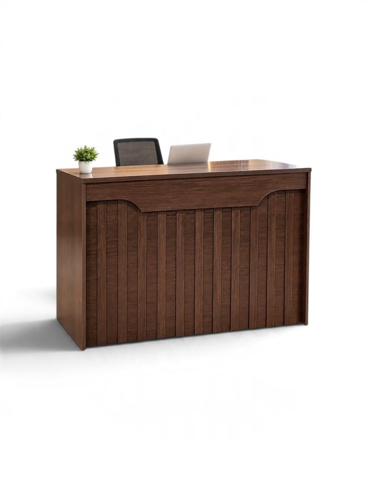 مكتب كاونتر استقبال 120 سم لون بني جوزي   FF-812WALNUT9
