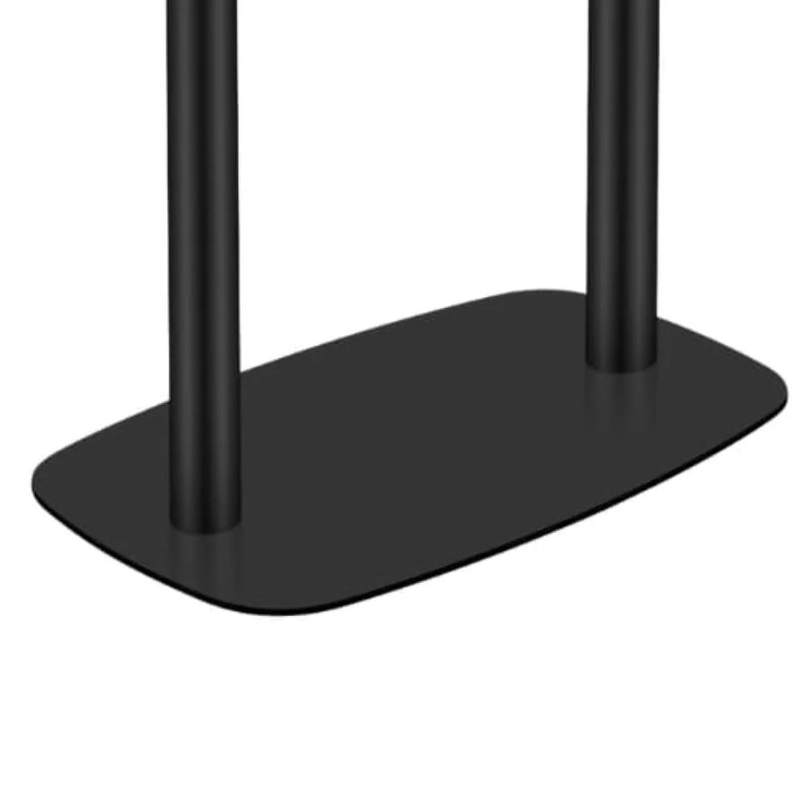 قاعدة طاولة طعام مزدوج اسود بقاعدة مستطيل مسطح GWD1608BLACK