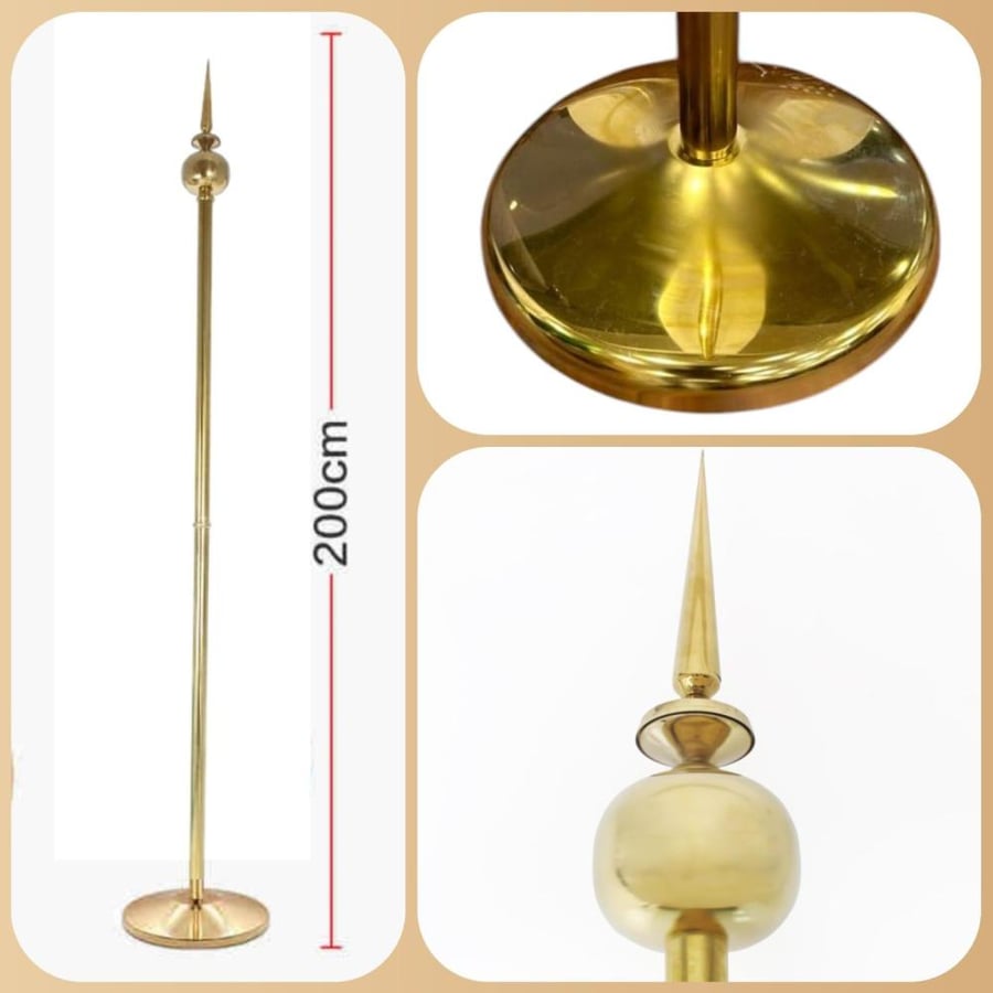 Saria without internal knowledge, large golden top, ball head, and arrow, size 2m, HS133