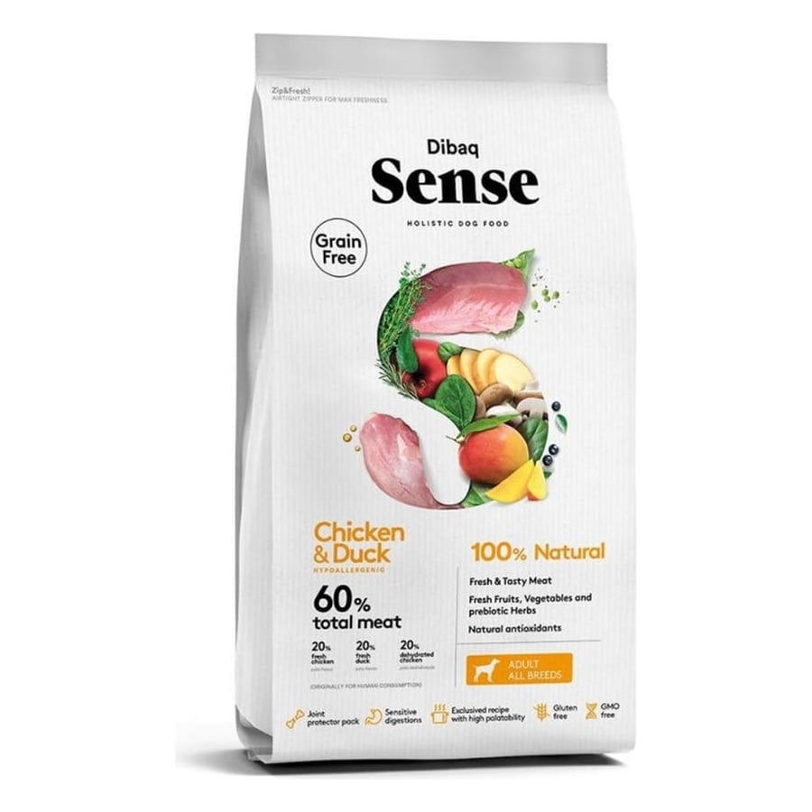 DIBAQ SENSE - DOG GF CHICKEN & DUCK (12KG)