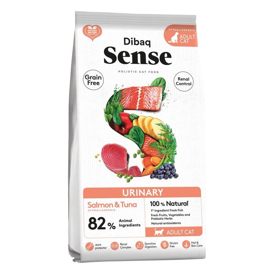 DIBAQ SENSE - CAT GF URINARY SALMON & TUNA (1.5KG)