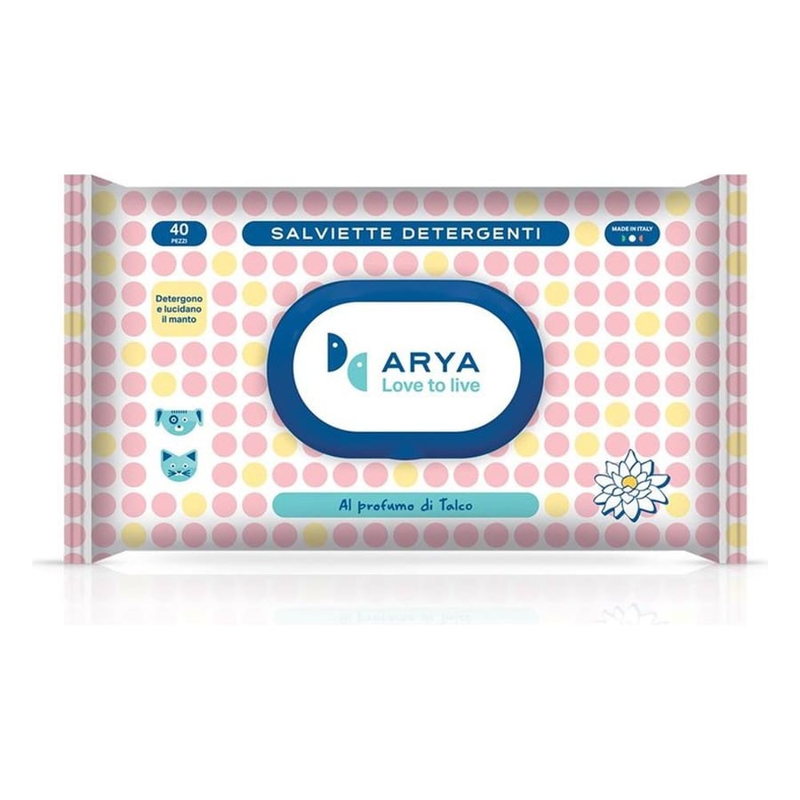 Arya Wet Wipes Talco Powder 30x20cm 40pcs